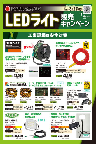 LEDライト販売キャンペーン2025トラスコ商品