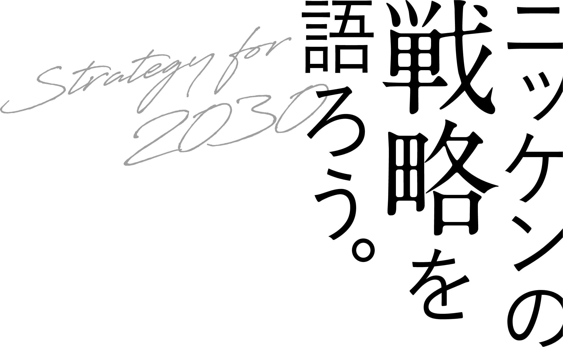 Strategy for 2030 ニッケンの戦略を語ろう。